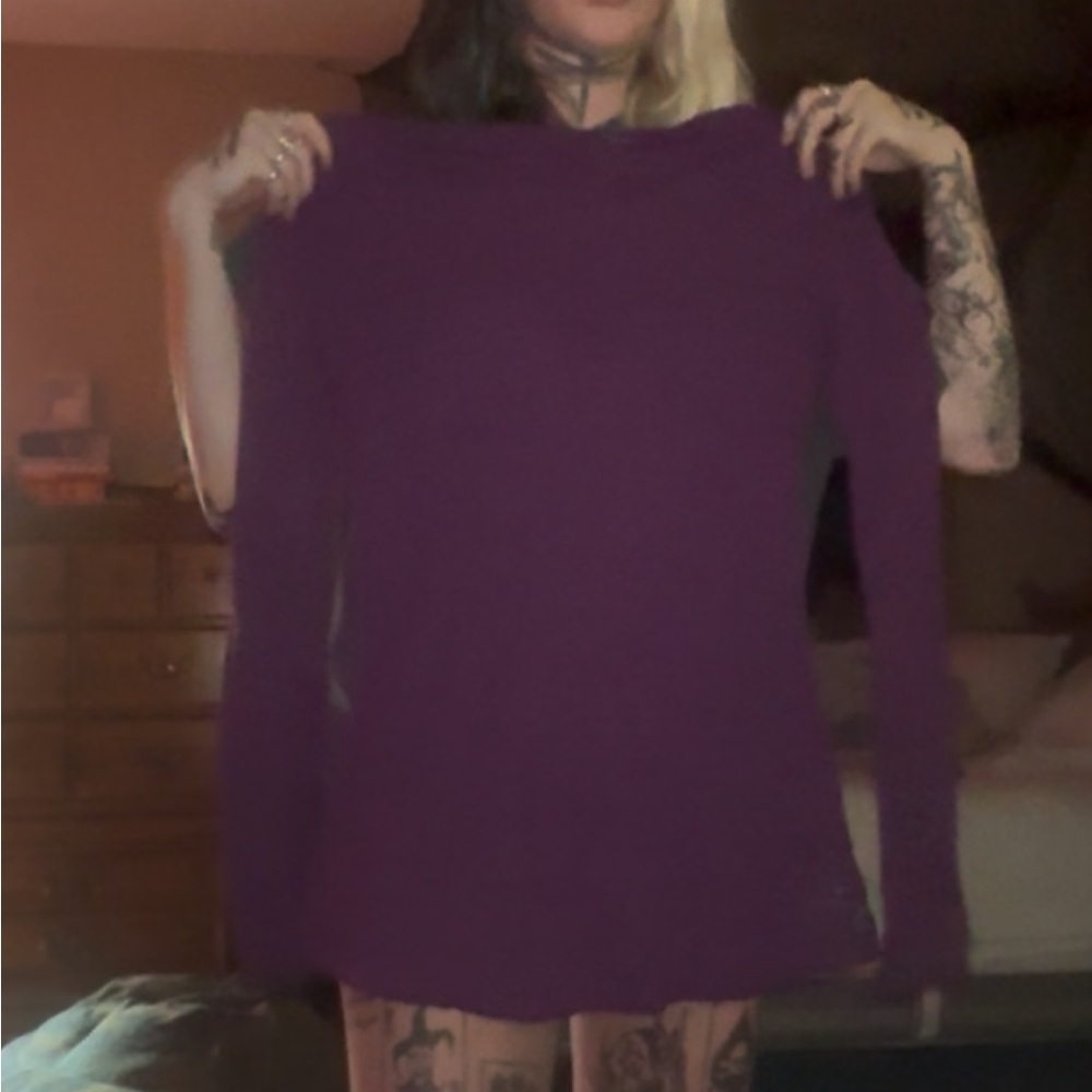 Aneka Purple Sweatshirt with hood